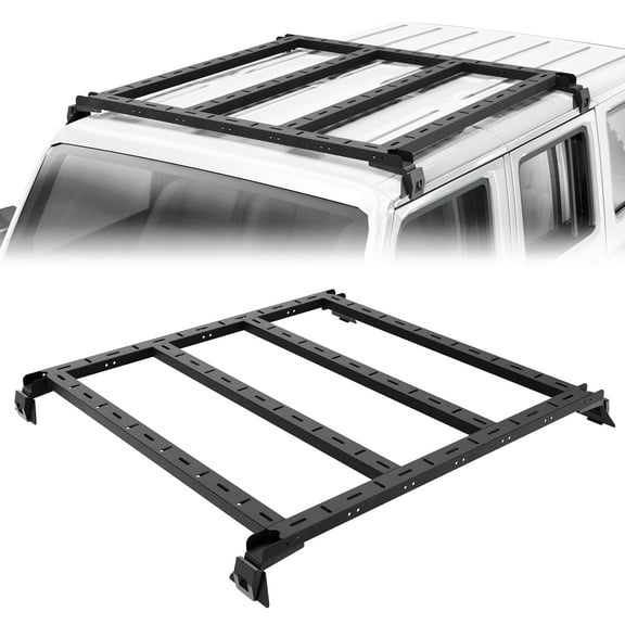 POFENZE Roof Racks for Jeep Wrangler JK JL JT Gladiator 2007-2023 Cargo Basket Rack for Jeep Wrangler Accessories
