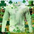 thumbnail image 5 of SBYOJLPB Hauts Décontractés à Manches Longues et Col Rond pour Hommes pour la Saint-Patrick, 5 of 5