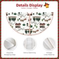 thumbnail image 3 of Zufioo Camping Caravan 2 Print Imitation linen Christmas Tree Skirt Hemming Style for Christmas Tree Christmas Party Home Decorations-48", 3 of 6