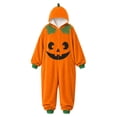 thumbnail image 5 of MEZZALL Girls Halloween Pumpkin Romper For Kids Adorable For Halloween Party Or Everyday Playable Jumpsuit Pajamas Long Sleeve Loungewear, 5 of 6