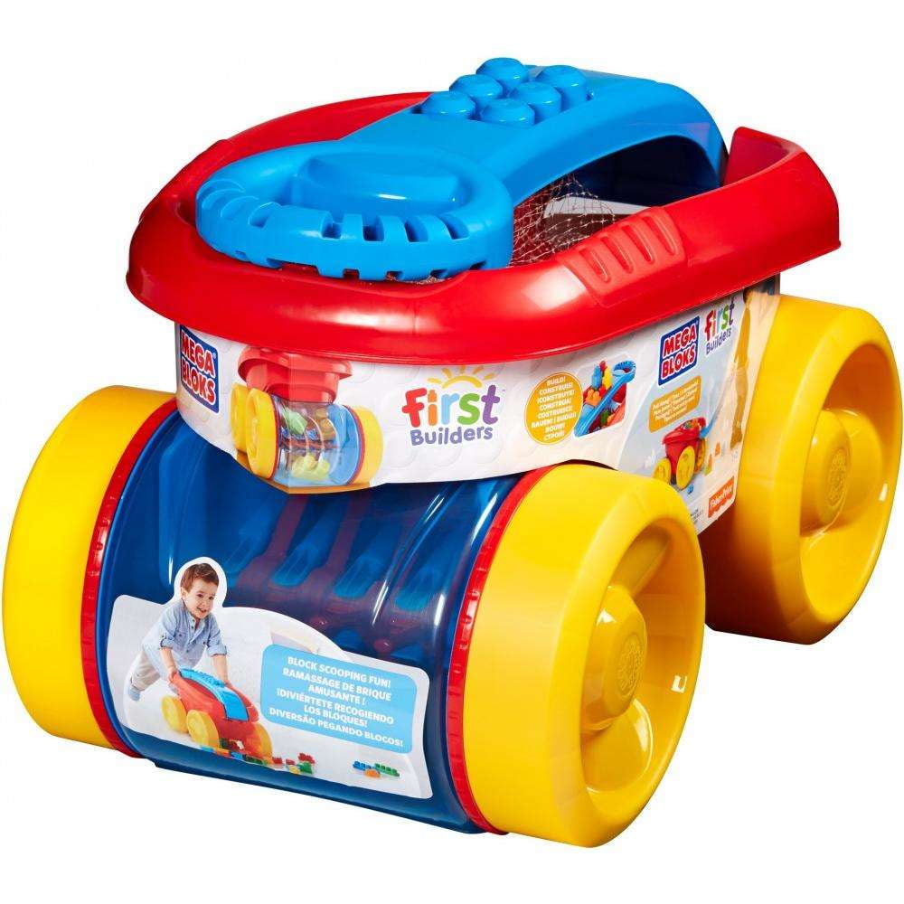 mega bloks first builders block scooping wagon