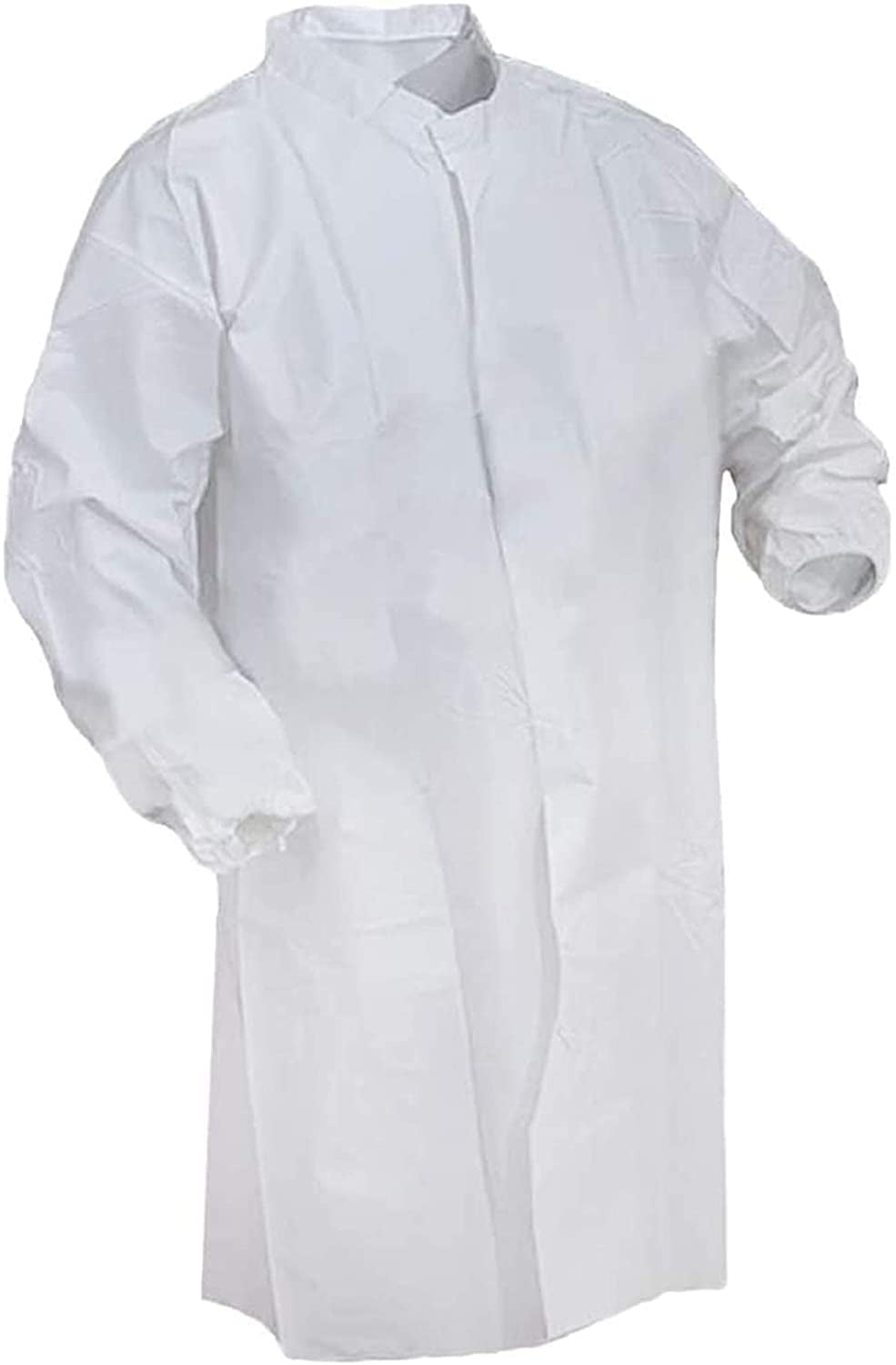Kleenguard A20 Breathable Particle Protection Lab Coats Knee Length 4 Snap Closure 10019 White 25 / Case Medium 