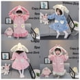 thumbnail image 2 of Bonito camisón de franela para niña, pijama con capucha de manga larga, bonito Sanrios My Melody Cinnamoroll, Kawaii, otoño e invierno, regalo para niños, 2 of 4