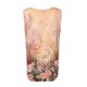 thumbnail image 4 of camiseta con estampado de chaleco sin mangas con cuello cuadrado plisado para mujer jengibre/l, 4 of 5