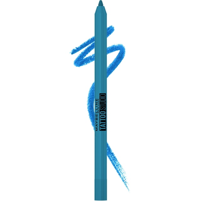 Maybelline New York Tattoo Studio Long-Lasting Sharpenable Eyeliner Pencil, Glide on Smooth Gel Pigments with 36 Hour Wear, Waterproof Arctic Skies 0.04 oz