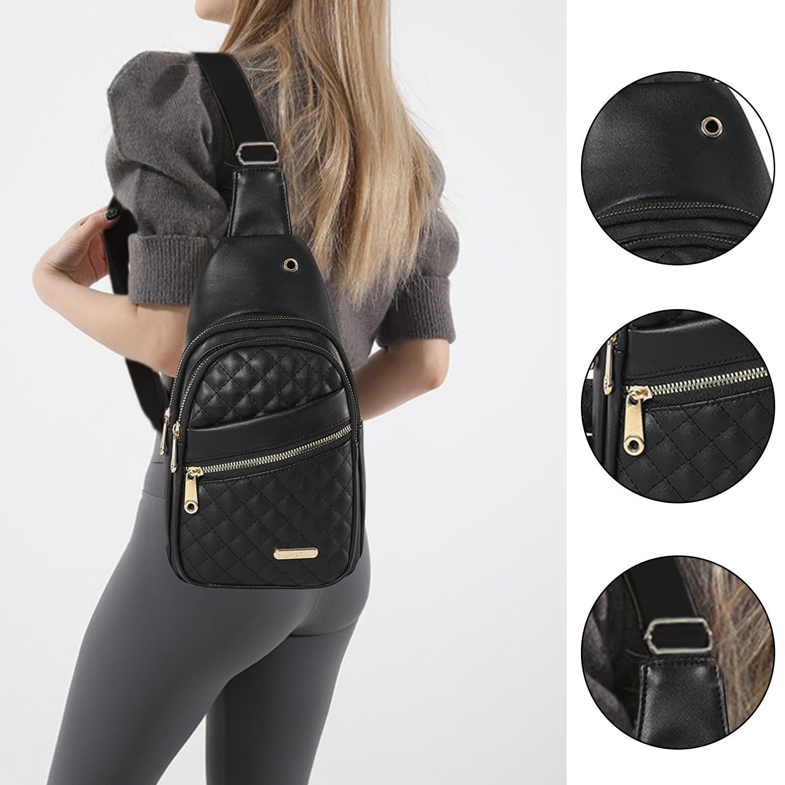 Women's Small Sling Bag - Crossbody Sling Backpack, Water-Resistant, For Hiking, Travel, Running - View #7