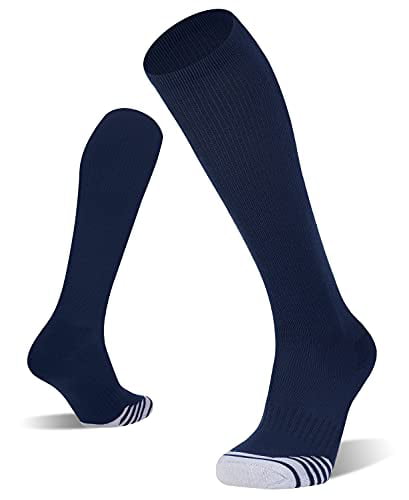 Fitrell 2/3 Pack Baseball Soccer Softball Socks for Youth Men & Women Over-the-Calf Knee High Socks Multiple Colors 