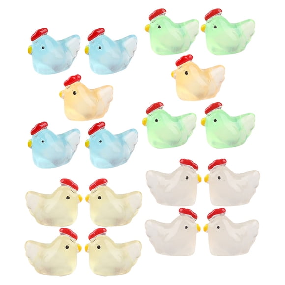 MERRYHAPY 18Ud Pequeños En Resina Con Ambiente Para De Hogar Y Oficina