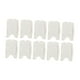 thumbnail image 2 of 10 porta tarjetas de identificación de doble cara, porta credencial de identificación de dos caras resistente para personal, Blanco, 2 of 9