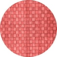 thumbnail image 1 of Ahgly Company Machine Washable Indoor Round Abstract Red Modern Area Rugs, 6' Round, 1 of 4