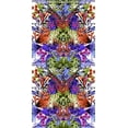 thumbnail image 4 of Chiffon Print Anguilla, Floral Border, Sheer Dress Fabric, Sewing (IVORY/JADE/CORAL, ByYard), 4 of 4