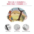 thumbnail image 5 of Balery African Women Shower Caps, Double Layer Waterproof Shower Cap, Double Layers Reusable Shower Cap With Soft Comfortable For Long Thick Hair Soft Bath Shower Hair Caps, 5 of 9