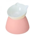 thumbnail image 1 of Pet Cat Combination Non-slip Cat Ear Feeding Cervical Spine Bowl, 1 of 6