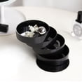 thumbnail image 1 of Jewelry Organizer, Small Jewelry Storage Box Earring For Women, 4-Layer Rotating Travel Jewelry Tray Case With Lid For Bracelets Rings Bracelets, 1 of 6