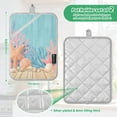 thumbnail image 3 of 2 Pack Pot Holders for Kitchen Heat Resistant Hot Pads Sets for Cooking Baking Colorful Starfish and Seashells, 3 of 7