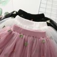 thumbnail image 7 of EINCcm Baby Skirt Baby Girl Skirt Baby Tutu Skirt Cute Party Dance Skirt Net Yarn Crimping Flowers Embroidery Tulle Skirt, for Toddler Kids Baby Girls, White, 5 Years, 7 of 7
