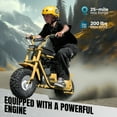 thumbnail image 2 of Pescroa 99cc Gas Powered Mini Dirt Bike, 21MPH Off-Road Motorcycle for Kids and Adults, Dual Disc Brakes, Rear Suspension, As Gifts for Kids, 2 of 8