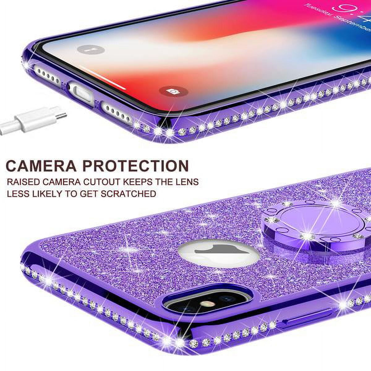 iPhoneアクセサリー that girl Apple iPhone XR , Apple A1984 Case, Glitter Cute Phone Case