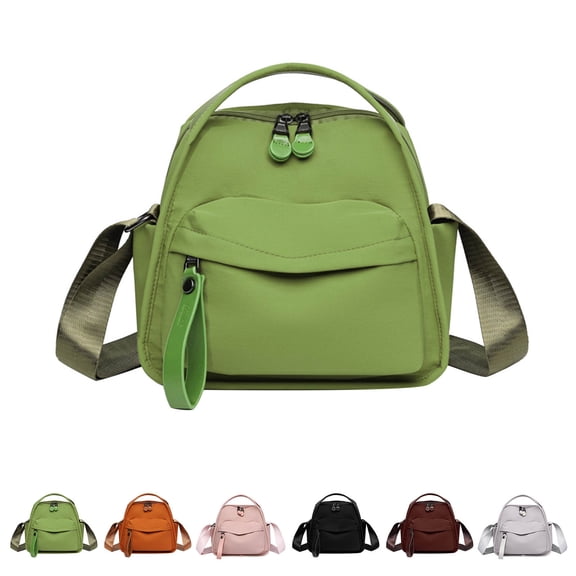 Women's Solid Color Shoulder Bag Crossbody Bags Soft Top Handle Handbag (Green One Size)