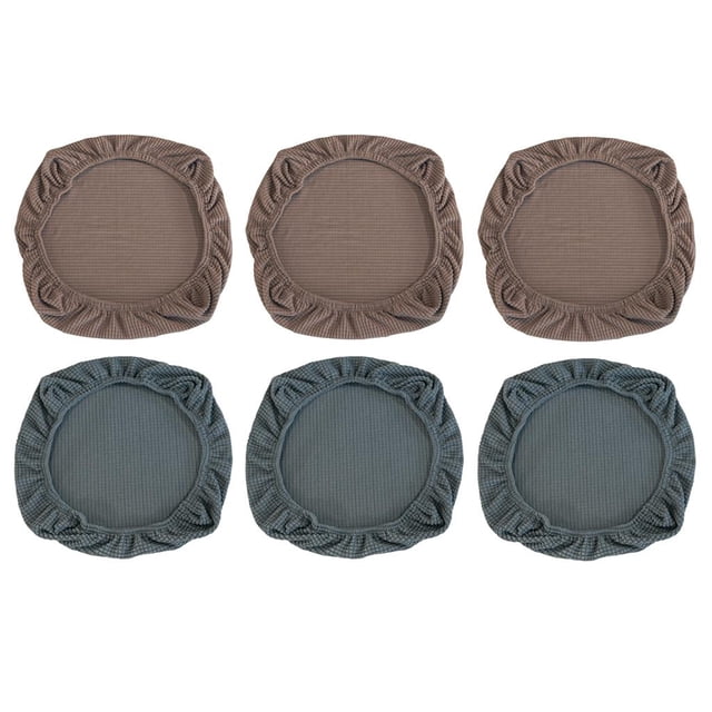 6X 38-50cm Cubierta de Asiento de Rueda Elástica Taburete Liner Bar Decoración de Oficina