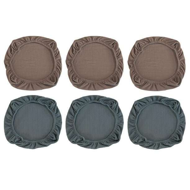6X 15-16.5 "Funda de asiento de silla giratoria elástica para taburete Funda para bar de oficina Decoración