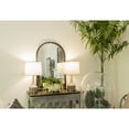 thumbnail image 3 of Creative Co-Op Zinc-Finished Metal and Wood Scalloped Edge Sofa Table, Silver, 3 of 10