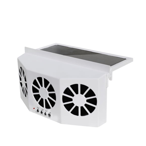 1Pcs Solar Power Auto Window Fan Air Vent Cooling Fan Ventilation Cooler Radiator Solar Exhaust Fan With Rubber Stripping Car ,High-Speed Airflow