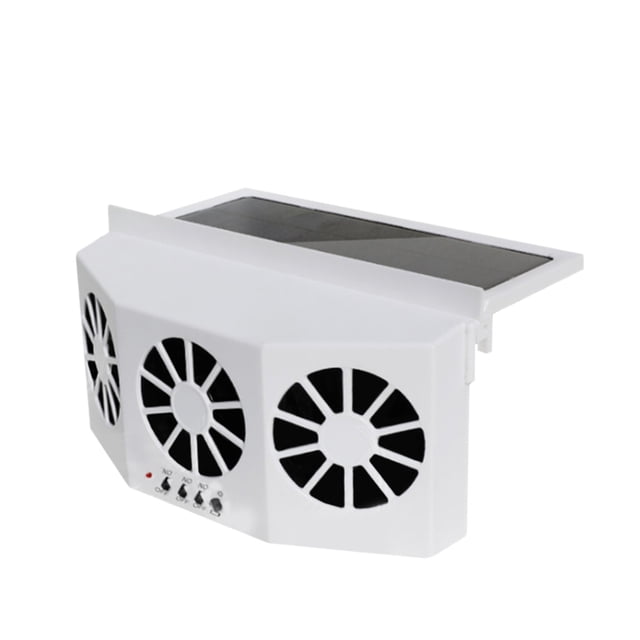 1Pcs Solar Power Auto Window Fan Air Vent Cooling Fan Ventilation Cooler Radiator Solar Exhaust Fan With Rubber Stripping Car ,High-Speed Airflow