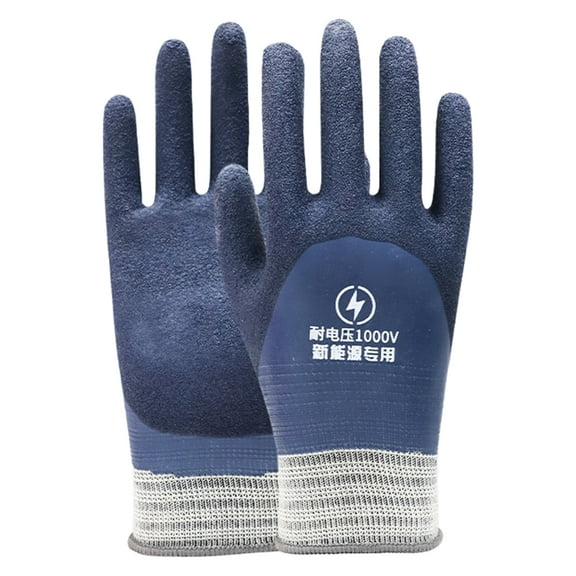 FAFA Electricians Prevent Shock, 1000V High Voltage Gloves Flame Retardant Work Gloves, Electrical Rubber Non Slip Gloves