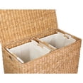 thumbnail image 3 of BirdRock Home Seagrass Oversized Divided Hamper with Liners - Honey, 3 of 6