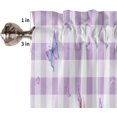 thumbnail image 3 of Lavender Window Valance, Purple Valances for Windows Treatment, 3" Rod Pocket Decorative Curtain Valances for Home, 18 x 54 Inch, 1 Panel, 3 of 6