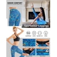 thumbnail image 3 of Pantalons de Yoga pour Femmes Compression Collants de Course, Leggings de Course Contrôle du Ventre, 3 of 7