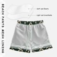 thumbnail image 3 of FORMRS Boys Swim Trunks Quick Dry Mesh Liner Boardshorts Sizes XS-XL, Green Plants, 3 of 7