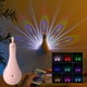 thumbnail image 3 of Peacock - Lámpara de pared con mando a distancia, 7 colores LED de proyección, luz nocturna de pavo real recargable por USB, para recámara y decoración del hogar, iluminación decorativa moderna para, 3 of 3