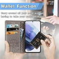 thumbnail image 5 of Crossbody Wallet Cell Phone Case for Samsung Galaxy S22,Cute Cat Dog Cartoon Style Flip Case Cover with Removable Lanyard Strap for Samsung Galaxy S22 MGG Grey, 5 of 14