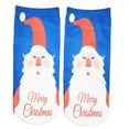 thumbnail image 2 of Calcetines de dibujos animados Salvador Low Crew Navidad transpirables Santa azul, 2 of 3