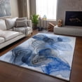 thumbnail image 6 of Addison Rugs Mayfield Washable Transitional Organic Navy Rectangle Rug, 2'6" x 3'10", 6 of 6