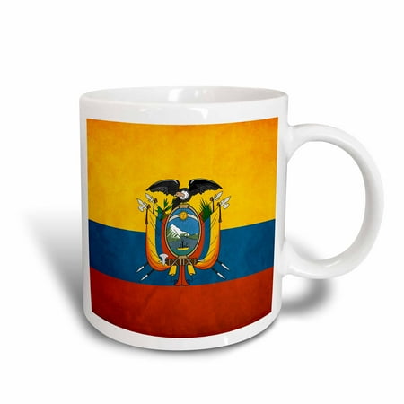 3dRose Ecuador Flag, Ceramic Mug, 11-ounce
