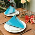 thumbnail image 2 of Iauyy Satin Napkins Set of 1- Tropical Beach View DIY Printing Decoration Cloth Napkin- Easy Care for Home/Party, 2 of 8