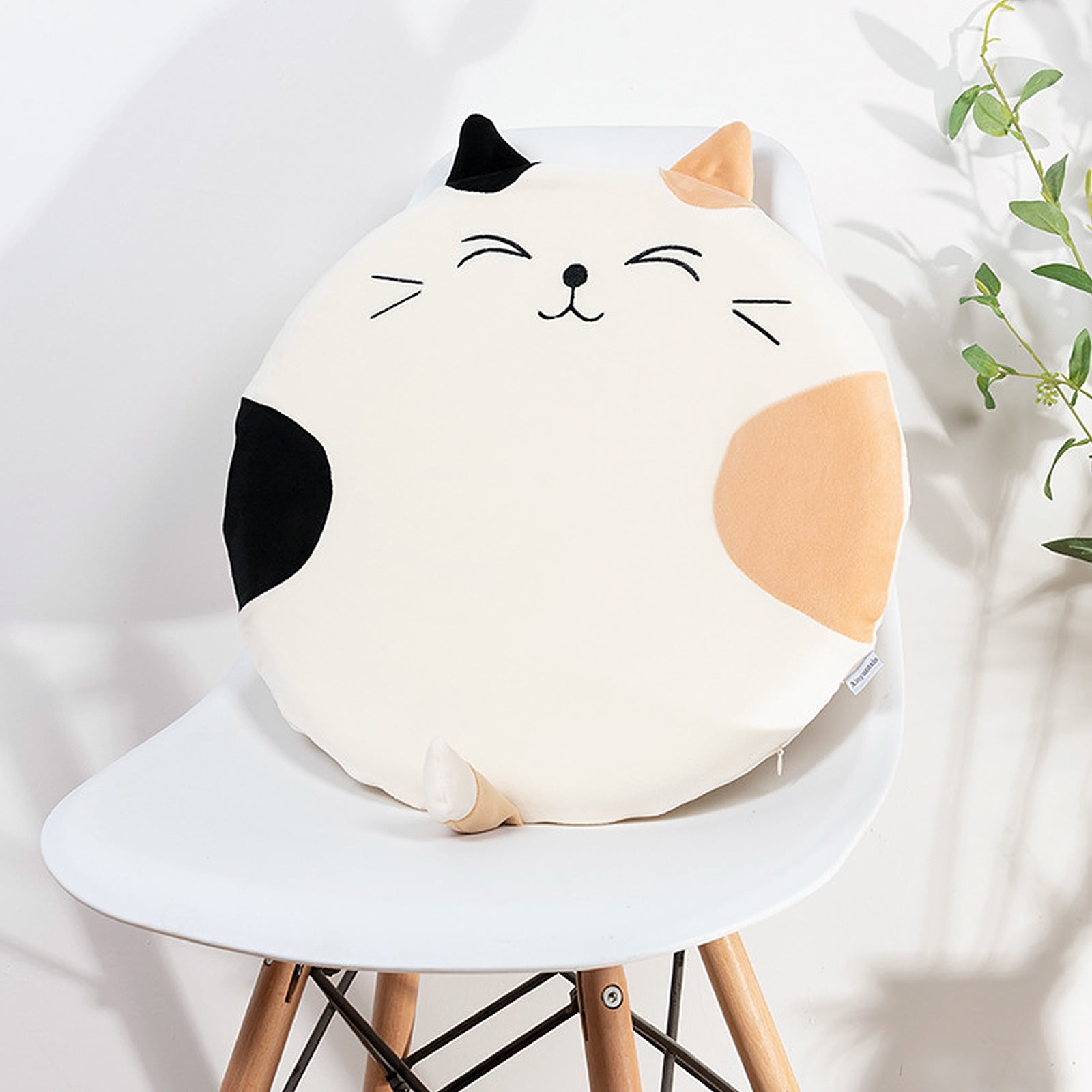 40X40cm Round Plush Cat Style Seat Cushion Chair Soft Memory Foam