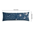 thumbnail image 6 of Starry Night Body Pillow Cover 20x54 - Mystical Sky Design with Invisible Zipper - Breathable Goth Pillowcase for Sleeping & Maternity Support, 6 of 7