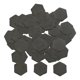 thumbnail image 4 of Mini ladrillos de arcilla a escala 1/16, maqueta para bricolaje, diorama, paisaje de jardín, decoración de maquetas 40 piezas hexágono gris, 4 of 6