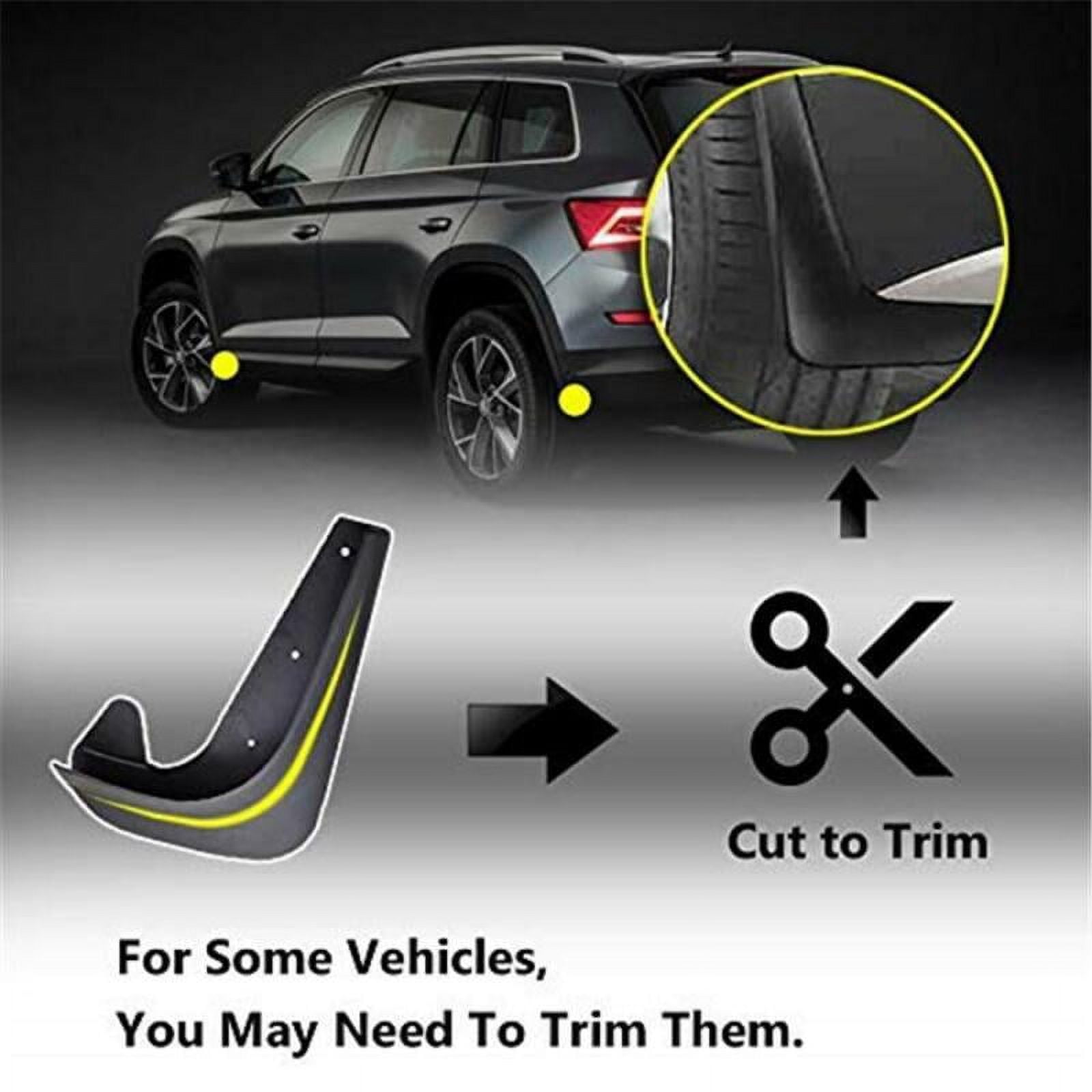 4Pcs Car Mud Flaps Splash Guards Front Rear Fender Auto Universal Accessories