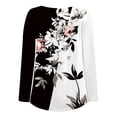 thumbnail image 4 of Womens Tunic Shirts Long Sleeve Open Button Loose Fit Pleated Blouse Tops, 4 of 6