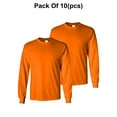 thumbnail image 1 of Radyan Hi Visibility Men's Long Sleeve Safety Shirts - 10 Pack, 100% Polyester, Size: Adult, 1 of 5