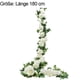 thumbnail image 2 of Guirnalda de rosas artificiales, decoración para bodas, aspecto realista, material duradero, fácil instalación, toque romántico para diversos entornos como bodas, jardines, paredes y más (blanco), 2 of 5