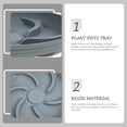 thumbnail image 2 of 5 Pcs Round Breathable Tray Bonsai Pot Plant Drip Flowerpot Bottom Trays Resin, 2 of 6