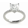 thumbnail image 5 of 2.00 Ct Stunning Solitaire Heart Shaped Diamond Bridal Rings Solid 18K White Gold, 5 of 9