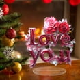 thumbnail image 4 of CXALSSY Valentine's Day Decor, Valentines Day Decorations, Valentines Day Gifts, Valentines Day Love Listing Home Decoration Decoration Pendant Heart Shaped Wooden Door Sign Hanging Decoration, 4 of 7