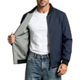 thumbnail image 2 of Guluxicc Bomber Jackets for Men Full Zipper Long Sleeve Business Casual Jackets for Everyday Work Wear Spring Summer Casual Jackets, 2 of 9